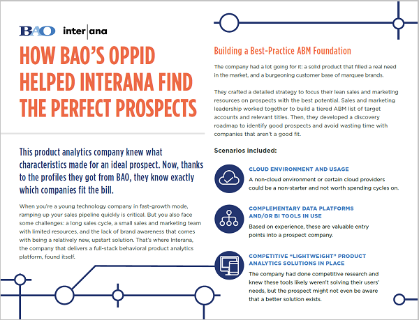 BAO Interana Custom Account Insights Case Study