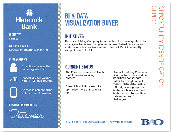 Hancock Bank BI Buyer