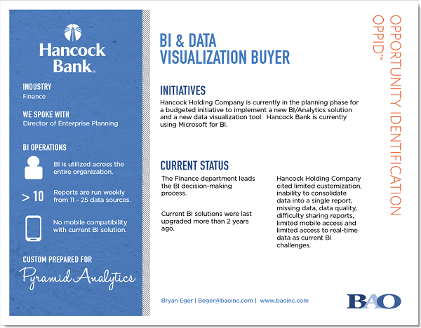 Hancock Bank BI Buyer