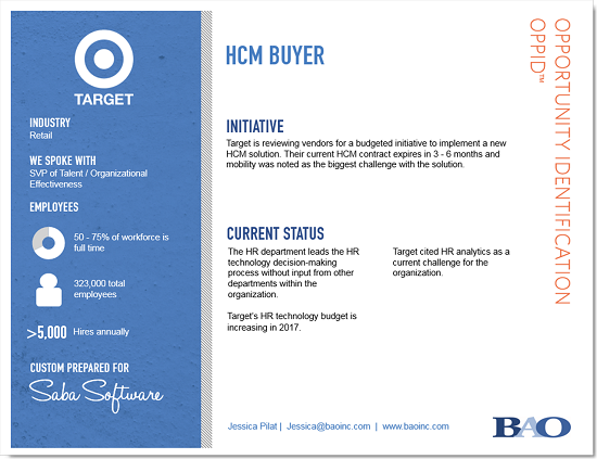 Target HCM Buyer