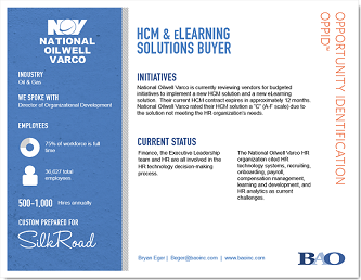 National Oilwell Varco HCM, eLearning Buyer